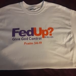 "FedUp" Christian White Unisex Tees